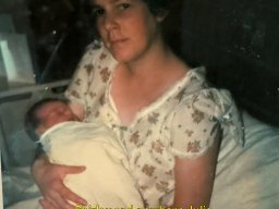 08.1  Shirley and Newborn Julie in Forth Park Maternity Hospital Kirkcaldy